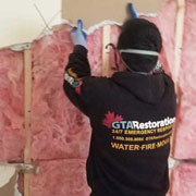 GTA water damage restoration company truck and crew