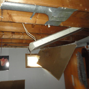 Emergency plumbing repair for burst pipe