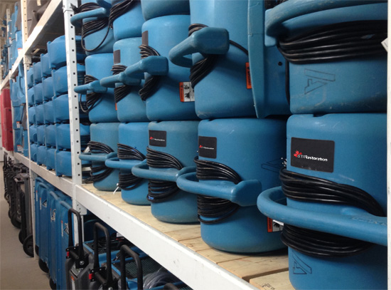Water damage restoration equipment for rent in Toronto